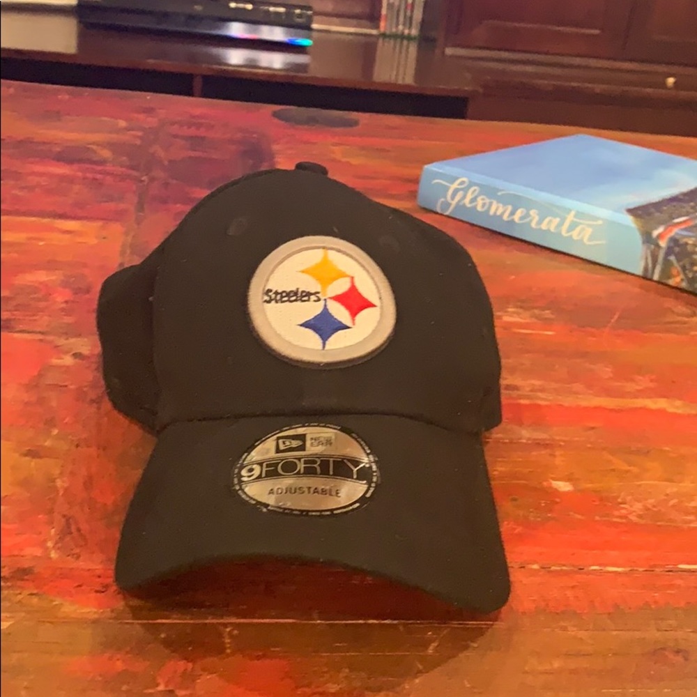New 9Forty Black Steelers Hat/Baseball Cap